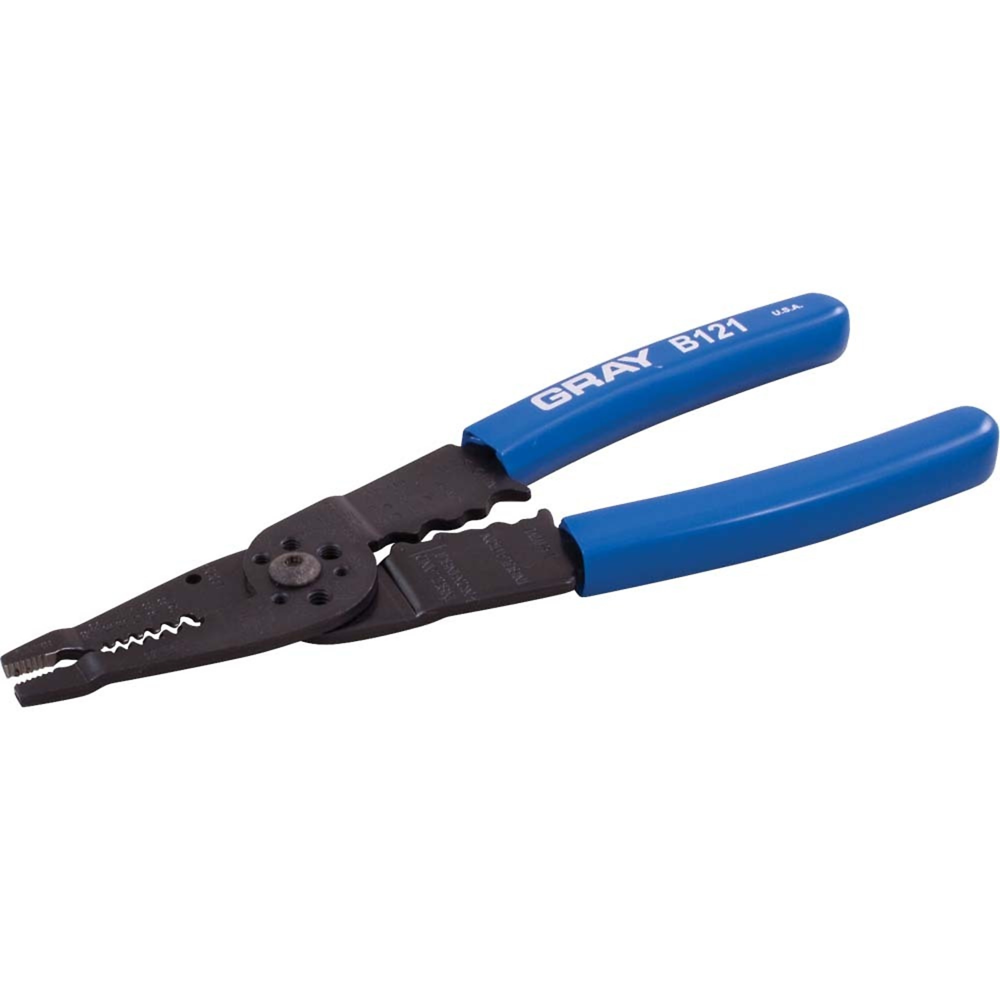 Gray Tools Electrical/electronic 5 In 1 Plier, 9-1/2" Long, Stripper, Crimper & Bolt Cutter